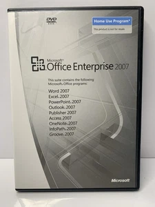 Microsoft Office Enterprise 2007 (Home Use) w/Key (Word, PowerPoint, Excel, Etc) - Afbeelding 1 van 5