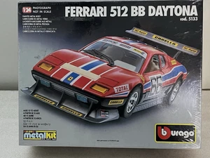 BbURAGO 1:24 5133 METAL-KIT w/Plastic FERRARI 512 BB DAYTONA Sealed in Box NICE - Picture 1 of 9