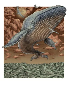 Mini stampa Emek "Flying Whale" - Foto 1 di 1