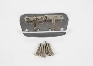 1977 Vintage Fender Musicmaster Bass Bridge Chrome USA 1970s - Picture 1 of 8