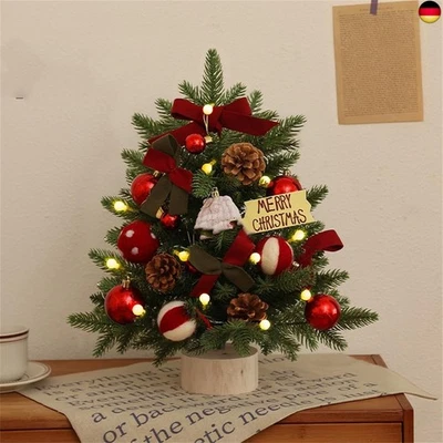 CHAMPRACER Mini Weihnachtsbaum, Kleiner Weihnachtsbaum, Weihnachtsbaum Klein Beleuchtet,