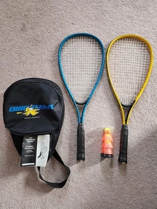 Sharper Image Speed Bird Speedminton Badminton Set mit Schlägern Federball + Koffer - Bild 1 von 3