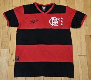CR FLAMENGO Brazil Retro Soccer Football Jersey Kit #8 Men's Large Braziline - Picture 1 of 13
