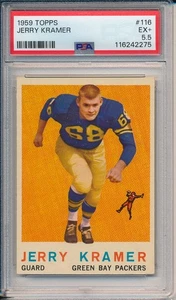 Jerry Kramer 1959 Topps #116 PSA 5,5 - Imagen 1 de 2