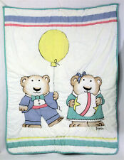 Sandra Boynton Babies Set 3 pc Crib Quilted Blanket Crib Skirt Diaper Stacker  