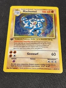 Machamp (Machomei - German) #8/102 Base Set Holo Rare 1st Edition Pokemon Card - Picture 1 of 2