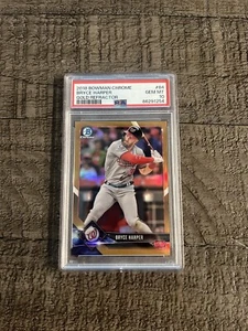 2018 BOWMAN CHROM BRYCE HARPER GOLD REFRAKTOR/50 #84 PSA 10 POP 11 - Bild 1 von 2