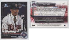 2017 Bowman Draft Chrome Facsimile Auto Variation Royce Lewis #BD-1