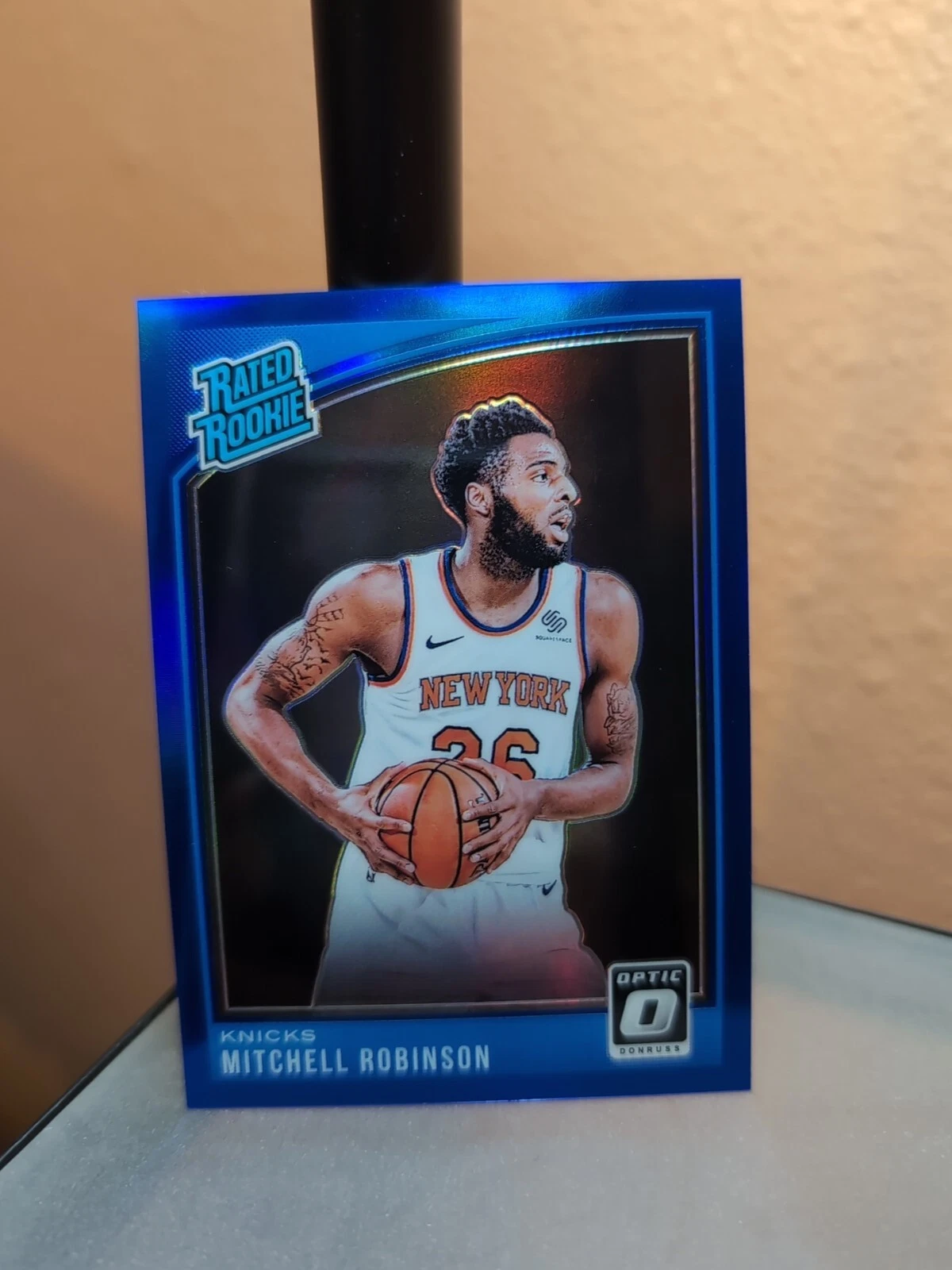 2018-19 Panini Donruss Optic Mitchell Robinson RC Rookie #163 Blue Prizm /49