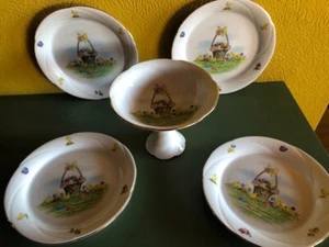 Freiberger Porzellan Ostern Ostergeschirr Kaffeegeschirr 4 Pers. - Bild 1 von 2