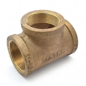 MATCO-NORCA 1-1/2" Tee Lead Free Brass FNPT 125 PSI (P/N XNL106-24) - Picture 1 of 3