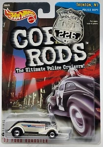 HOTWHEELS KB TOYS EXCL COP RODS TRENTON NEW JERSEY POLICE DEPT '33 FORD ROADSTER - Picture 1 of 3