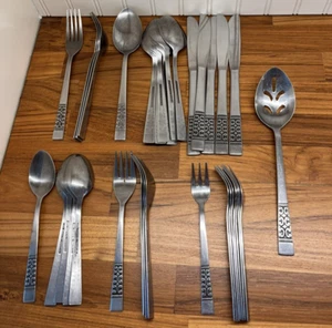 Vintage Rogers Casa Vista Stainless Steel Flatware Korea Mixed Lot 36 - Picture 1 of 16