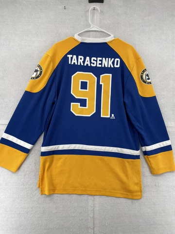 St Louis Blues Vladimir Tarasenko Jersey Adult Medium Blue Yellow NHL Men's Cover
