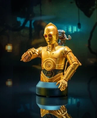Star Wars The Rise of Skywalker C-3PO & Babu Frik Mini Bust - Imagen 1 de 4