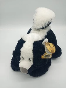 Aurora Tushies Bean Bag Plush Stuffed Black/White Skunk Stinky 13" Long NWT - Picture 1 of 3