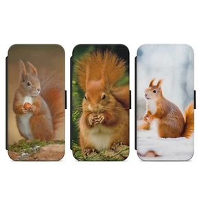 Squirrel WALLET FLIP PHONE CASE COVER for IPHONE SAMSUNG HUAWEI - Zdjęcie 1 z 6