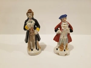 Vintage Victorian Figurines 6 inch - One stamped Occupied Japan One stamped  - Picture 1 of 4