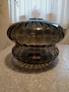 Swag Glass Lamp Vintage Replacement Mid Century Hanging Bee Hive Smoke Gray MCM - Picture 1 of 23