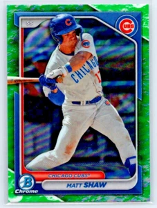 2024 Bowman Chrome MATT SHAW Lunar Glow Refractor #BCP-30 Cubs - Picture 1 of 2