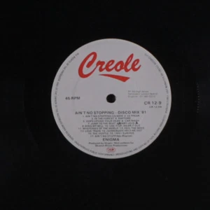 ENIGMA: ain't no stopping Creole Records 12" Single 33 RPM - Picture 1 of 2