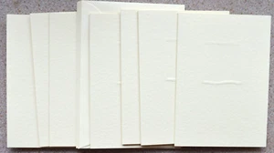 7 Cream Hammer Card Blanks con 40 mm cuadrados en relieve y Crema Sobres 148 x 105 mm - Imagen 1 de 2