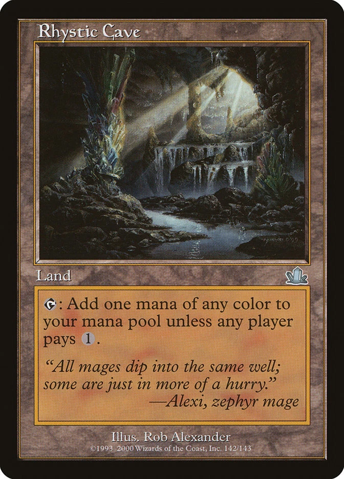 MTG Magic the Gathering Rhystic Cave (142/144) Prophecy LP - Image 1 of 1