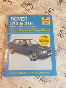 ROVER 213 & 216 1984-1989 HAYNES WORKSHOP MANUAL 1116 BRAND NEW SEALED FREE P&P - Picture 1 of 5