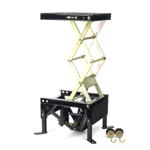 BikeTek Motocross Hydraulic Scissor Lift Stand Workshop Portable 140kg Max Load - Picture 1 of 4