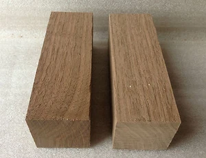 2 Drechselrohlinge - Nussbaumasche Eiche Sapele 2 Zoll quadratische Drechselrohlinge - Bild 1 von 33