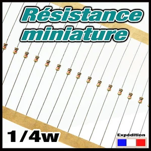 100KM# 20 à 250pcs 100 K ohms résistance miniature 1/4w - resistor 0,25w (1/8) - Foto 1 di 1