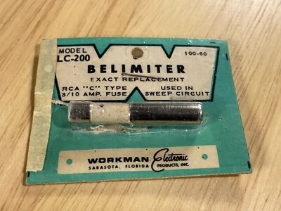 Workman Electronic LC-200 Belimiter — Fusible tipo C 3/10 amperios — De colección Nuevo de Lote Antiguo Foto 1 de 3