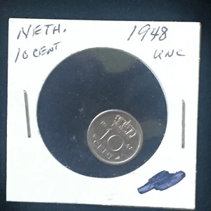 Netherlands 1948 10 Cents UNCIRCULATED A871 - Picture 1 of 3