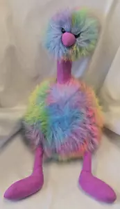 Grande Jellycat Arcobaleno Pom-Pom Struzzo Emu Colorato Peluche Uccellino ��Animale di Peluche - Foto 1 di 10