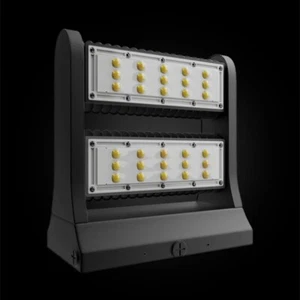 Rotatable LED Wall Pack Light 80W 5700K, 10800LM, Black, UL, DLC Premium - Picture 1 of 8
