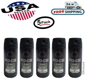 (5-Pack) Axe Deodorant Body Spray Black Men's Fragrance 150ml/5.07 Oz - New - Picture 1 of 4