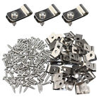 100 Pcs Fence Wire Clamps & Screws, Agricultural Fencing Mounting Clips Clamp