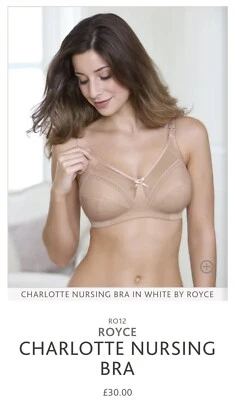 ROYCE MATERNITY & NURSING BREASTFEEDING SKIN CHARLOTTE BRA 32JJ - Image 1 of 3