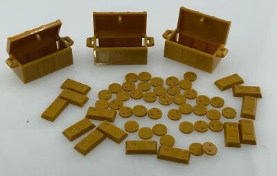 Lego Lote de 60 Piezas de Oro Monedas Lingotes Barras Cofres del Tesoro Foto 1 de 3