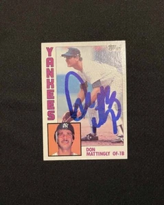 New York Yankees Don Mattingly Signed Rookie Card COA Proof Photo 1 - Picture 1 of 4