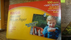 Kodak Anytime Picture Paper Soft Gloss 4x6 -150 Sheets plus - FACTORY SEALED New - Picture 1 of 2