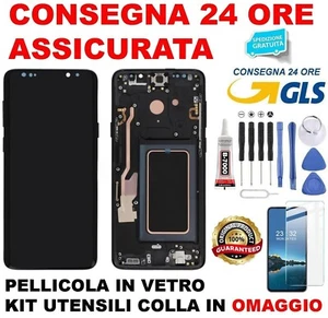 DISPLAY LCD ORIGINALE SAMSUNG GALAXY S9+ SM-G965F S9 PLUS TOUCH SCREEN NERO - Zdjęcie 1 z 2
