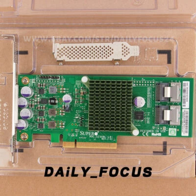 AOC-S2308L-L8I IT MODE PCI-E 3.0 P20 SAS2308 ZFS UNRAID HBA 6Gbps 2x Bracket - Image 1 of 4