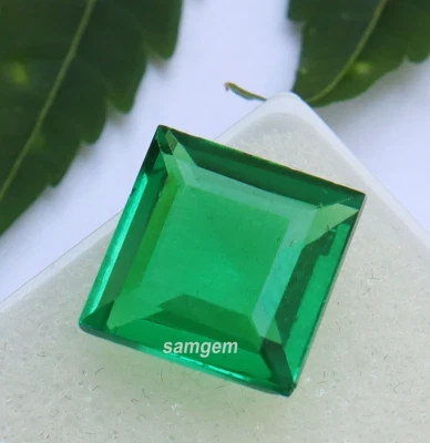 Piedra preciosa suelta verde granate tsavorita natural corte princesa 9 quilates certificada Foto 1 de 4