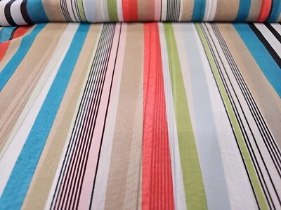 Tela de gasa a rayas ropa tela de moda brillante geométrica por yarda  Foto 1 de 2