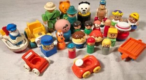 LOTE DE LITTLE PEOPLE VINTAGE / CHUNKY LITTLE PEOPLE / VEHÍCULOS / PRECIO PESCADOR - Imagen 1 de 3