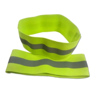 2 x Armbinde 26-34cm Leucht Armband Reflektorband Warnbinde Sicherheits Joggen - Bild 1 von 2
