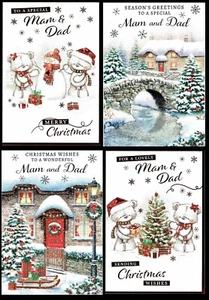 MAM AND DAD CHRISTMAS CARD Great CHOICE of Quality DESIGNS - Imagen 1 de 10