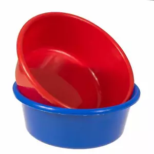Schüssel 2 x Kunststoff Küchenschüssel Spülschüssel Salat Rührschüssel Set 36cm - Bild 1 von 8