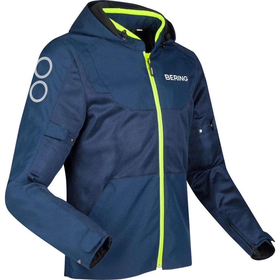 Bering Profil Motorradjacke Blau NEU Grösse L inklusive Protektoren - Bild 1 von 2